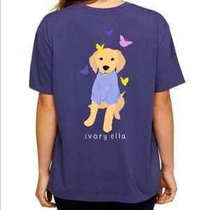 Ivory Ella butterfly dog kisses shirt